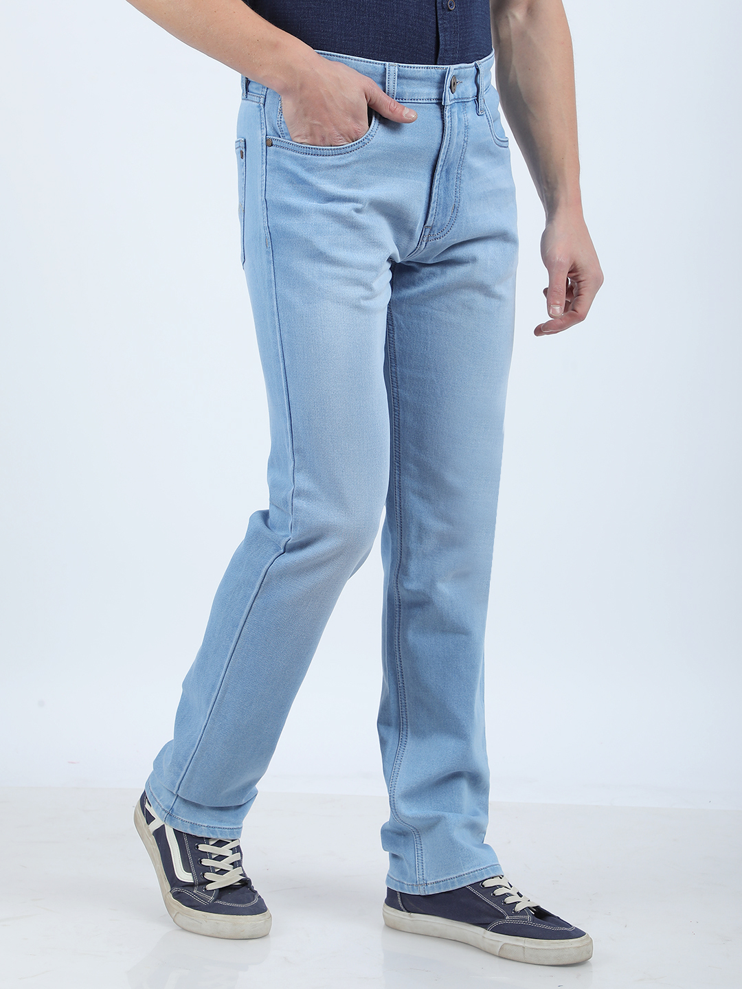 Numero Uno Men Faded Blue Jeans